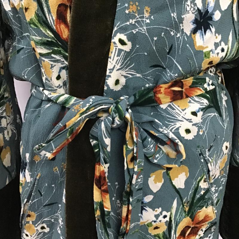 ザラ ZARA カーディガン 長袖 ガウン 総柄 マルチカラー / マルチカラー / multicolor レディース USED 古着 中古 10160344