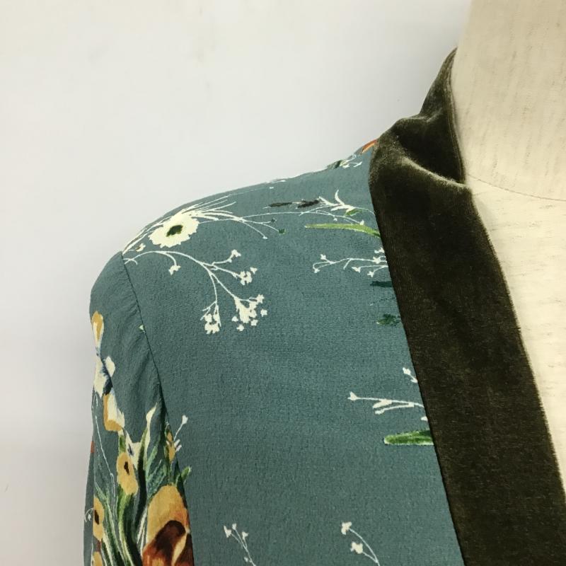 ザラ ZARA カーディガン 長袖 ガウン 総柄 マルチカラー / マルチカラー / multicolor レディース USED 古着 中古 10160344