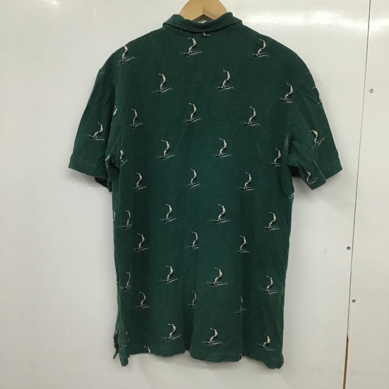 ポロバイラルフローレン Polo by RALPH LAUREN ポロシャツ 半袖 半袖ポロシャツ カラーシャツ 半袖カットソー M プリント 緑 / グリーン / green メンズ USED 古着 中古 10160345