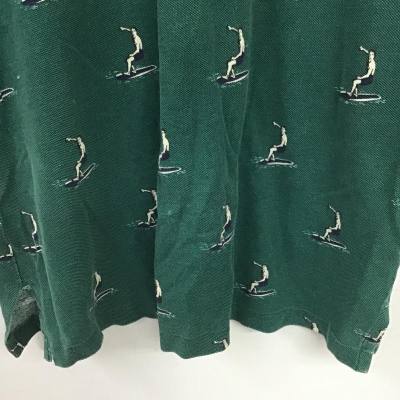 ポロバイラルフローレン Polo by RALPH LAUREN ポロシャツ 半袖 半袖ポロシャツ カラーシャツ 半袖カットソー M プリント 緑 / グリーン / green メンズ USED 古着 中古 10160345