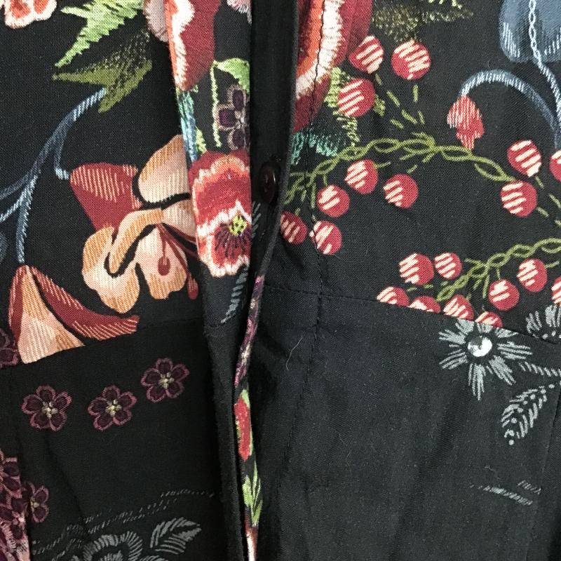 ザラウーマン ZARA WOMAN ワンピース ロングスカート XS 総柄 黒 / ブラック / black レディース USED 古着 中古 10160347