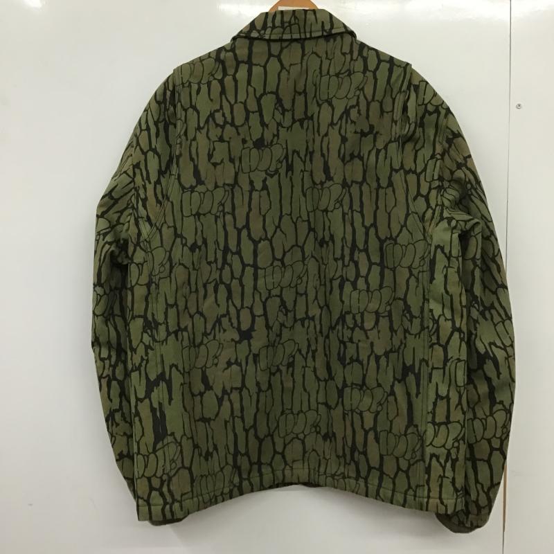 ハフ HUF ジャケット、上着 ジャンパー、ブルゾン カジュアルジャケット アウター カラージャケット L プリント カーキ / カーキ / khaki メンズ USED 古着 中古 10160349