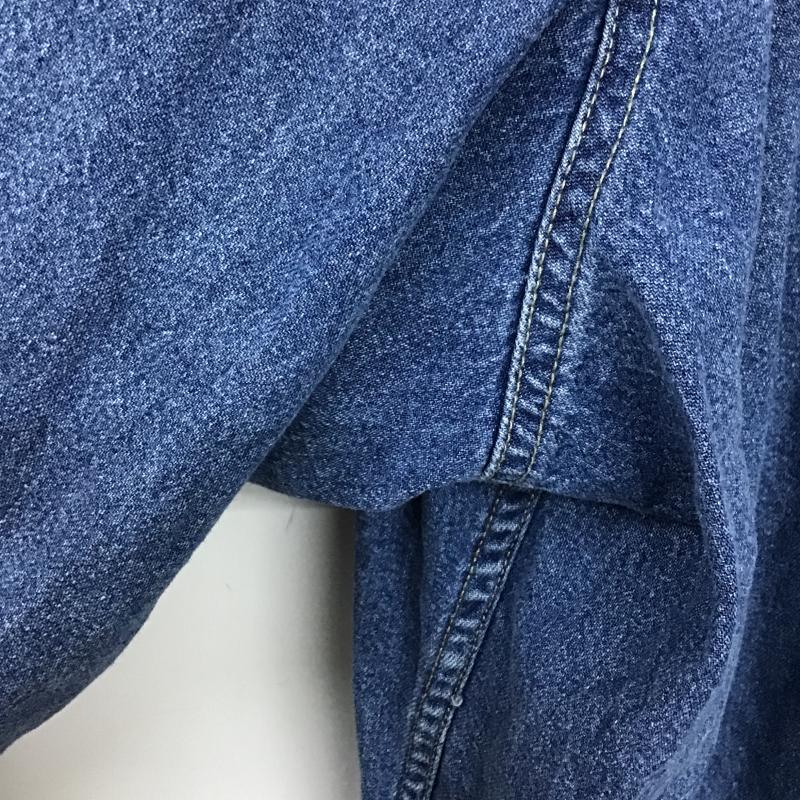 ウールリッチ WOOLRICH シャツ、ブラウス 長袖 長袖シャツ デニムシャツ ボタンダウンシャツ XXL 無地 インディゴ / インディゴ / Indigo メンズ USED 古着 中古 10160351
