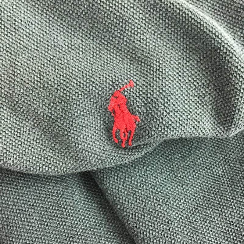 ポロバイラルフローレン Polo by RALPH LAUREN ポロシャツ 半袖 半袖ポロシャツ カラーシャツ 半袖カットソー M ロゴ、文字 緑 / グリーン / green メンズ USED 古着 中古 10160353
