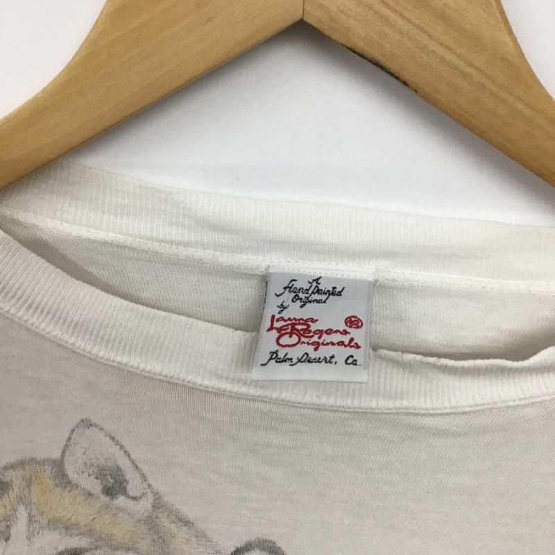 古着 USED Tシャツ 半袖 半袖カットソー プリントTシャツ クルーネックカットソー L プリント アイボリー / アイボリー / メンズ USED 古着 中古 10160356