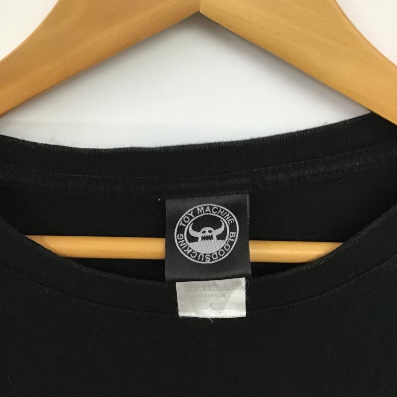 トイ マシーン TOY MACHINE Tシャツ 半袖 半袖カットソー プリントTシャツ クルーネックカットソー L プリント 黒 / ブラック / black メンズ USED 古着 中古 10160358