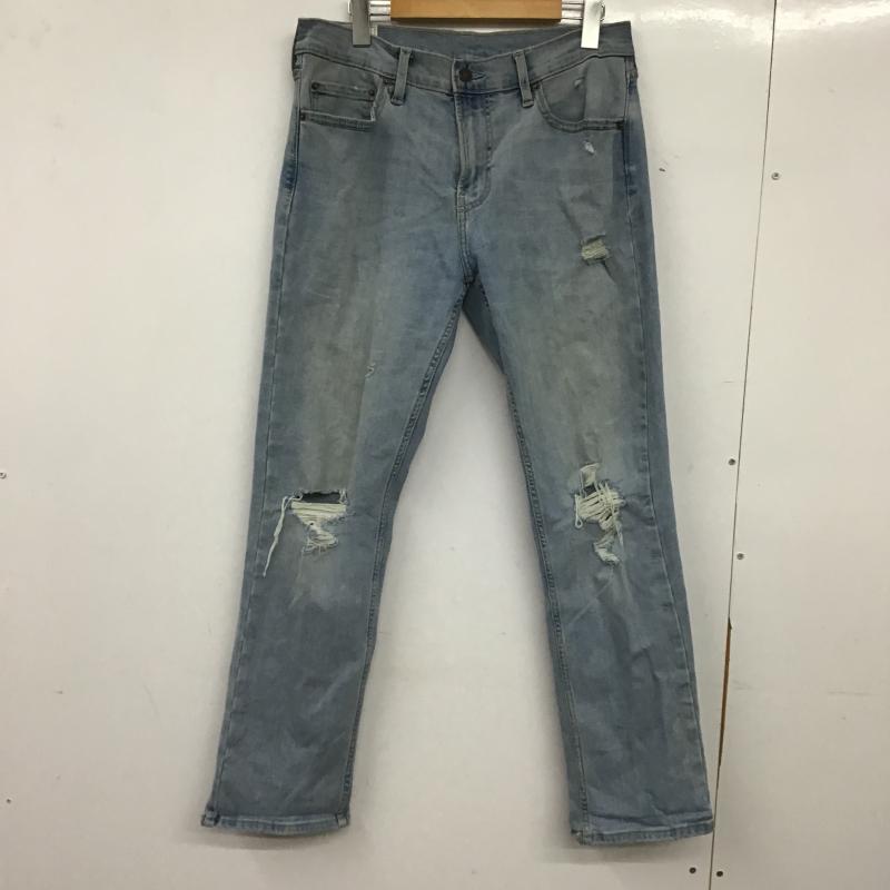 アバクロンビーアンドフィッチ ABERCROMBIE&FITCH パンツ デニム、ジーンズ デニムパンツ スリムパンツ カジュアルパンツ ストレッチパンツ 31インチ ダメージ加工 インディゴ / インディゴ / Indigo メンズ USED 古着 中古 10160361