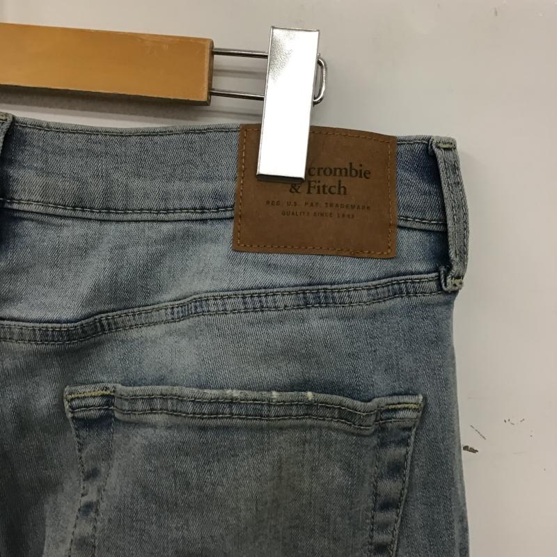 アバクロンビーアンドフィッチ ABERCROMBIE&FITCH パンツ デニム、ジーンズ デニムパンツ スリムパンツ カジュアルパンツ ストレッチパンツ 31インチ ダメージ加工 インディゴ / インディゴ / Indigo メンズ USED 古着 中古 10160361