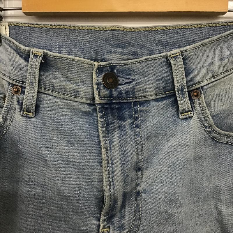 アバクロンビーアンドフィッチ ABERCROMBIE&FITCH パンツ デニム、ジーンズ デニムパンツ スリムパンツ カジュアルパンツ ストレッチパンツ 31インチ ダメージ加工 インディゴ / インディゴ / Indigo メンズ USED 古着 中古 10160361
