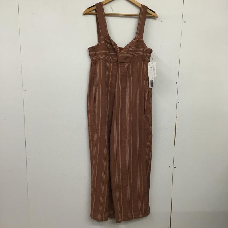 ジョイントワークス JOINT WORKS サロペット・オーバーオール サロペット、オーバーオール FREE ストライプ 茶 / ブラウン / brown レディース USED 古着 中古 10160362