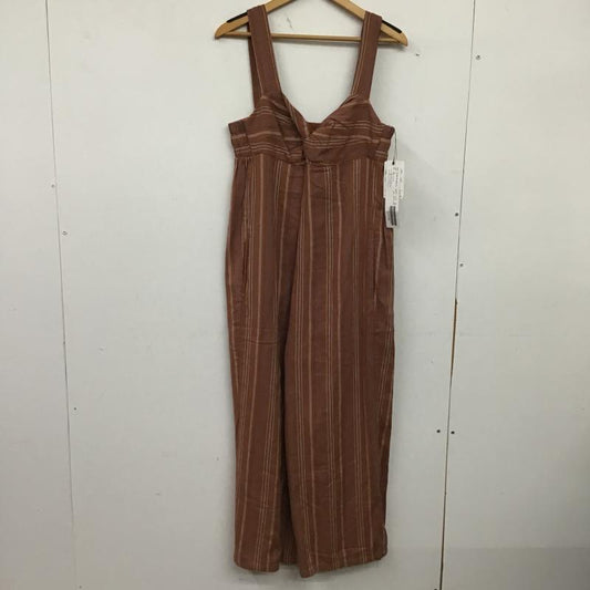 ジョイントワークス JOINT WORKS サロペット・オーバーオール サロペット、オーバーオール FREE ストライプ 茶 / ブラウン / brown レディース USED 古着 中古 10160362