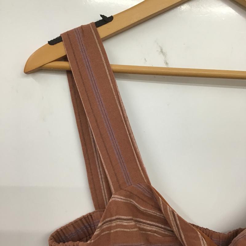 ジョイントワークス JOINT WORKS サロペット・オーバーオール サロペット、オーバーオール FREE ストライプ 茶 / ブラウン / brown レディース USED 古着 中古 10160362