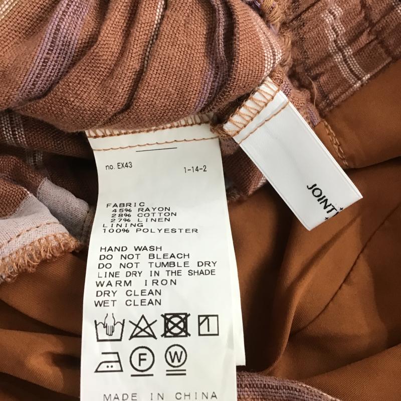 ジョイントワークス JOINT WORKS サロペット・オーバーオール サロペット、オーバーオール FREE ストライプ 茶 / ブラウン / brown レディース USED 古着 中古 10160362