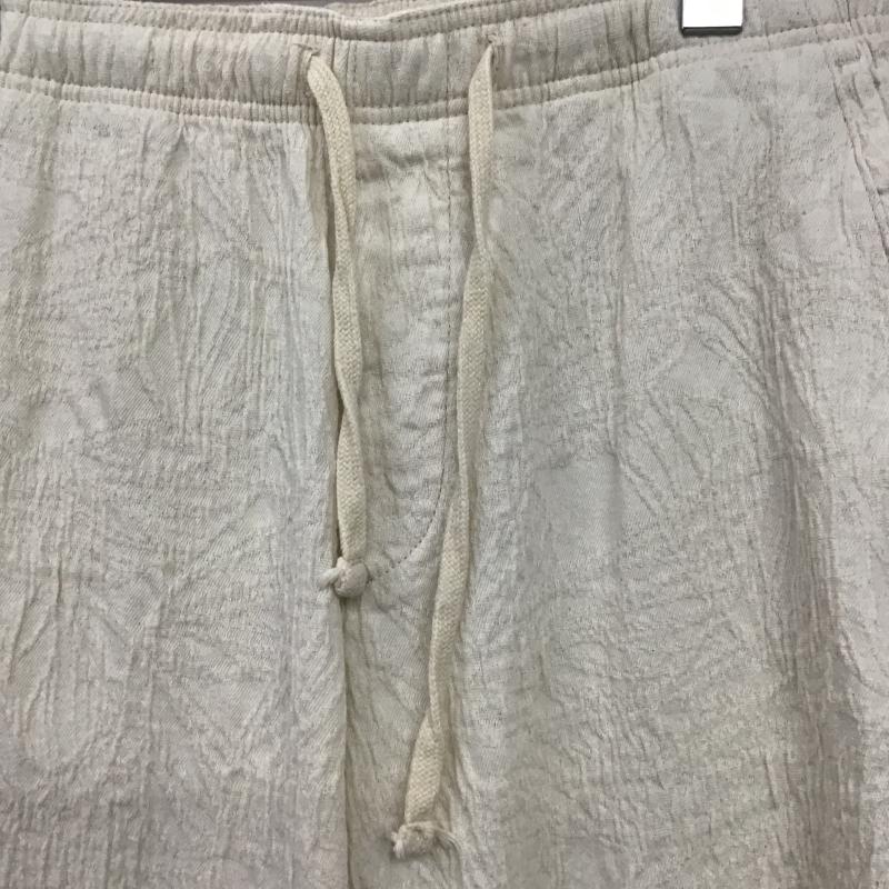 ザラ ZARA パンツ ワークパンツ、ペインターパンツ ワークパンツ ワイドパンツ カジュアルパンツ M 総柄 アイボリー / アイボリー / メンズ USED 古着 中古 10160367