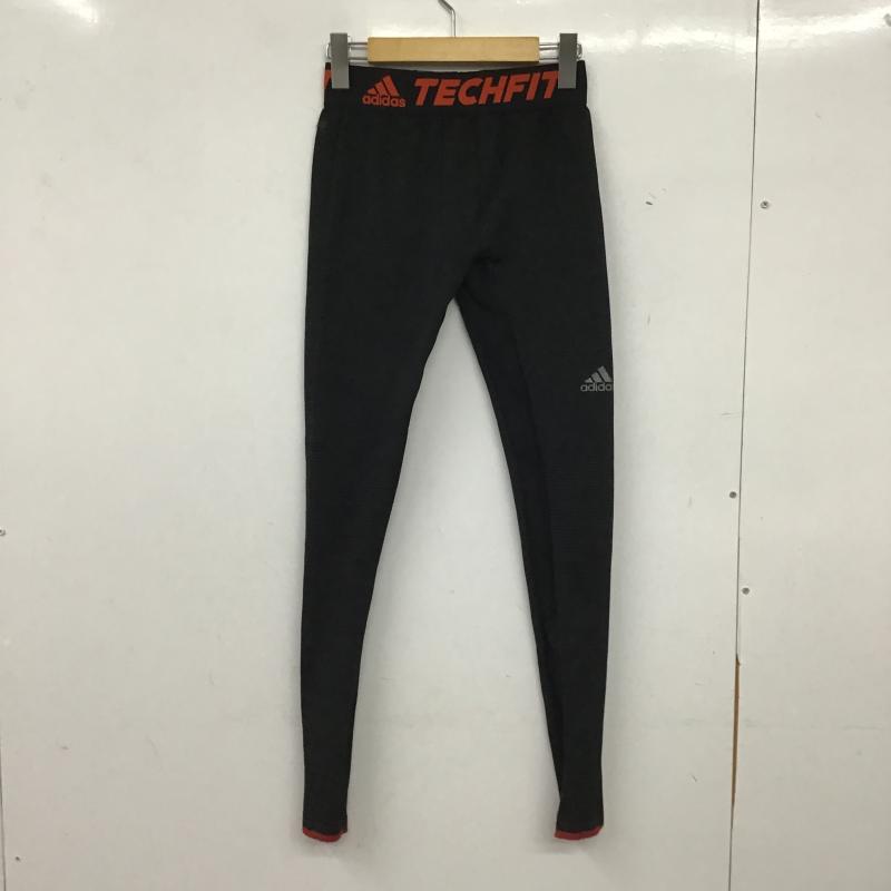 アディダス adidas レギンス、トレンカ レギンス、トレンカ アンダーウェア スポーツウェア M 総柄 黒 / ブラック / black メンズ USED 古着 中古 10160369