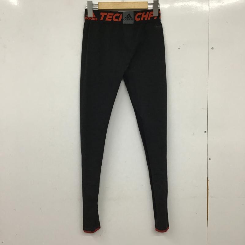 アディダス adidas レギンス、トレンカ レギンス、トレンカ アンダーウェア スポーツウェア M 総柄 黒 / ブラック / black メンズ USED 古着 中古 10160369