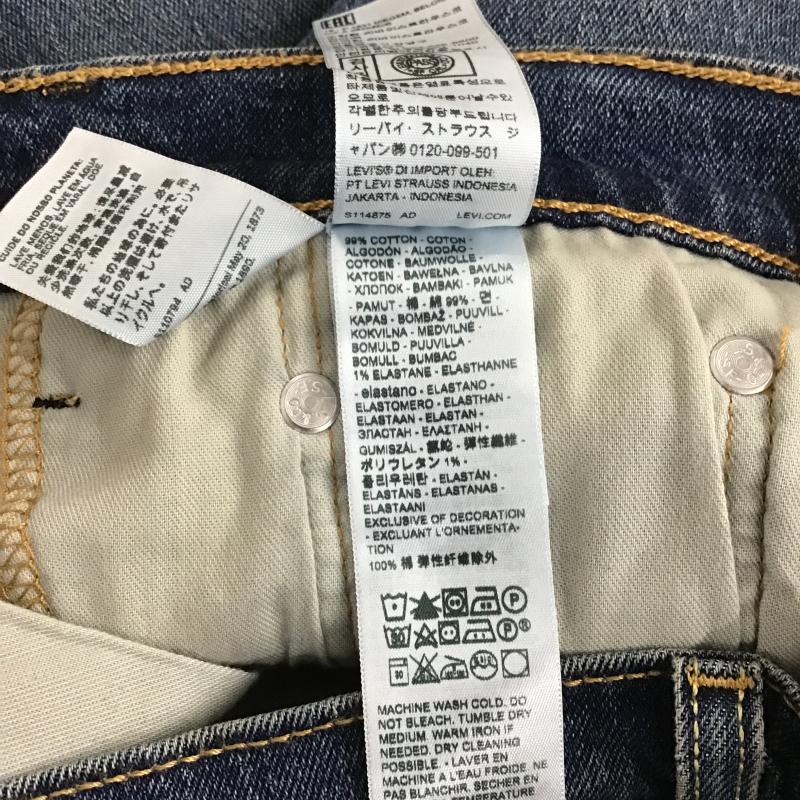 リーバイストラウスアンドコー Levi Strauss & co. パンツ デニム、ジーンズ デニムパンツ スリムパンツ カジュアルパンツ ストレッチパンツ 29インチ 無地 インディゴ / インディゴ / Indigo メンズ USED 古着 中古 10160371