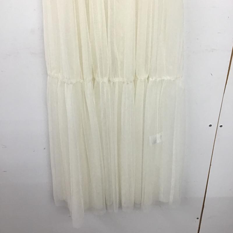チコ CHICO ワンピース ロングスカート チュールキャミワンピース FREE 無地 白 / ホワイト / white レディース USED 古着 中古 10160372