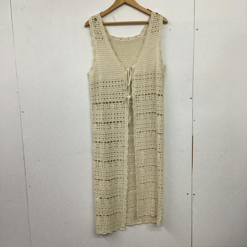 ローリーズファーム LOWRYS FARM ベスト ベスト FREE 無地 オフホワイト / オフホワイト / レディース USED 古着 中古 10160374