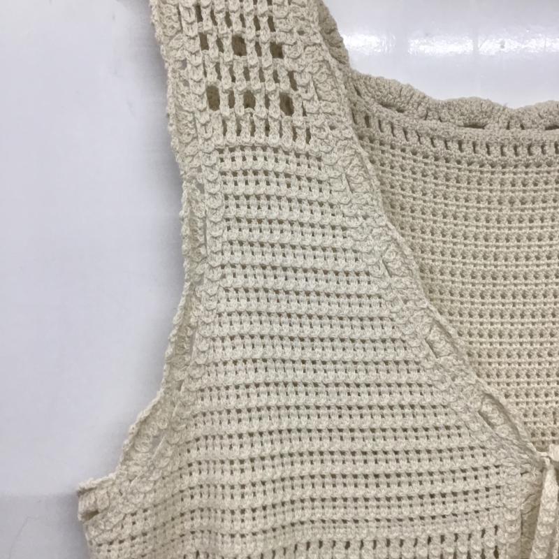 ローリーズファーム LOWRYS FARM ベスト ベスト FREE 無地 オフホワイト / オフホワイト / レディース USED 古着 中古 10160374