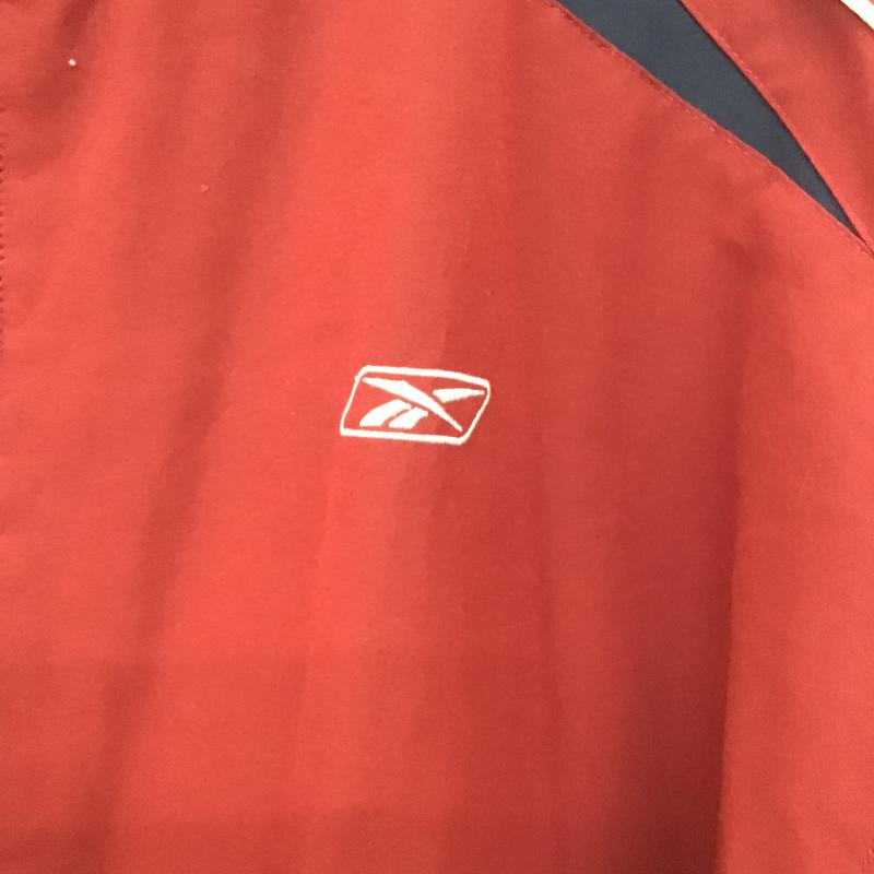 リーボック Reebok ジャケット、上着 ジャンパー、ブルゾン ジップアップジャケット アウター 古着 M ロゴ、文字 えんじ / ワインレッド / dark red メンズ USED 古着 中古 10160375
