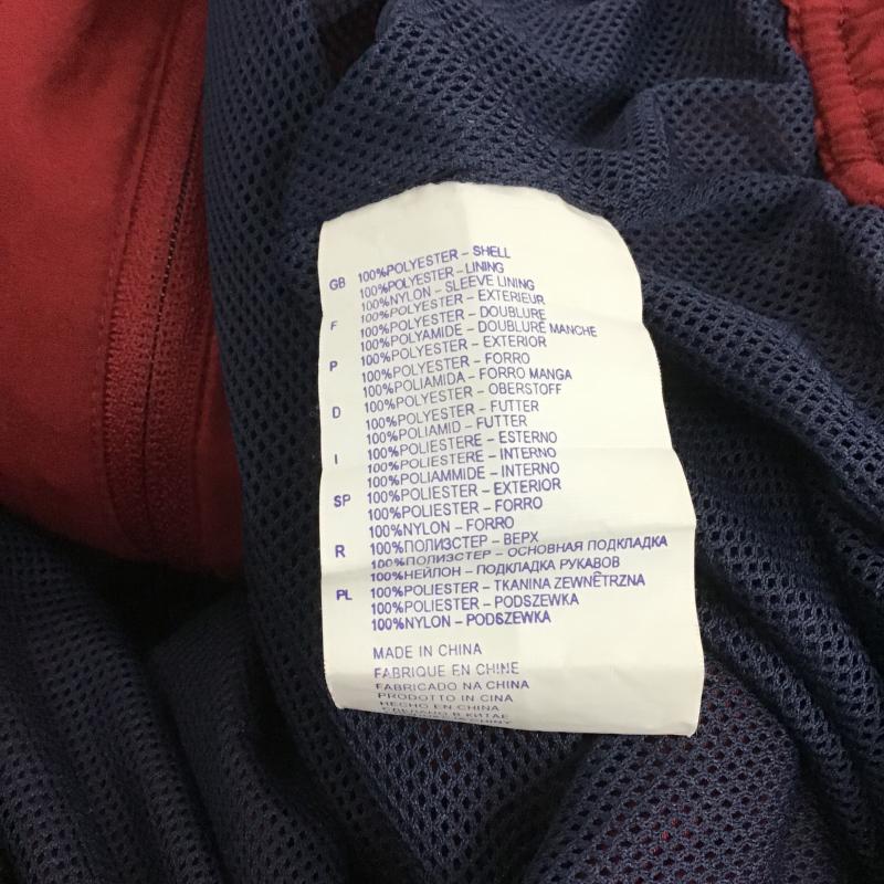 リーボック Reebok ジャケット、上着 ジャンパー、ブルゾン ジップアップジャケット アウター 古着 M ロゴ、文字 えんじ / ワインレッド / dark red メンズ USED 古着 中古 10160375