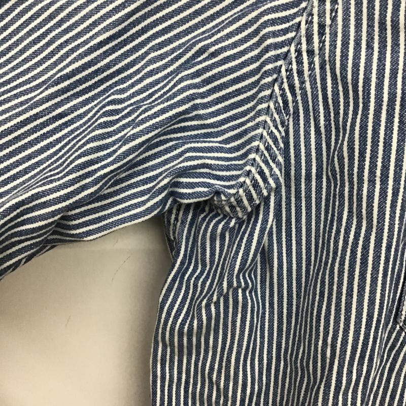 リーバイス Levi s シャツ、ブラウス 長袖 長袖シャツ ストライプシャツ カラーシャツ XL ストライプ 白 / ホワイト / white X インディゴ / インディゴ / Indigo メンズ USED 古着 中古 10160377