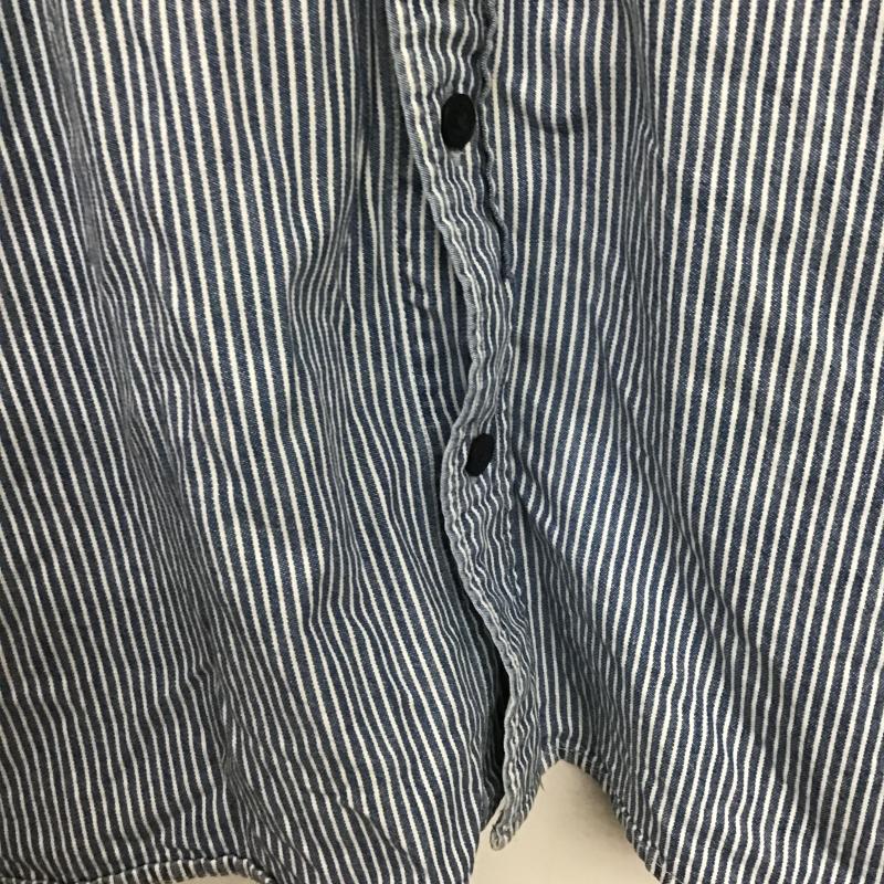 リーバイス Levi s シャツ、ブラウス 長袖 長袖シャツ ストライプシャツ カラーシャツ XL ストライプ 白 / ホワイト / white X インディゴ / インディゴ / Indigo メンズ USED 古着 中古 10160377