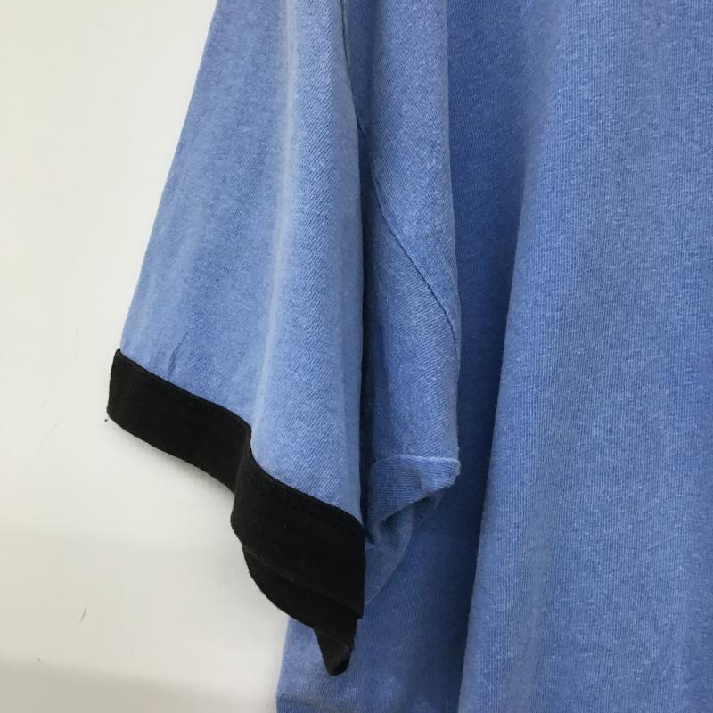 ギルダン GILDAN Tシャツ 半袖 半袖カットソー プリントTシャツ クルーネックカットソー XL プリント 水色 / ライトブルー / メンズ USED 古着 中古 10160383