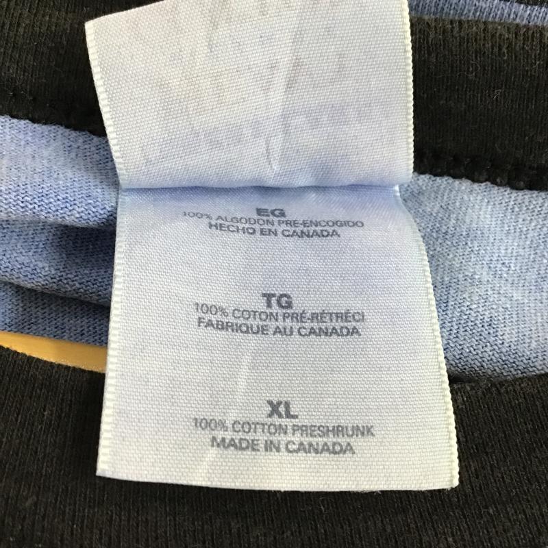 ギルダン GILDAN Tシャツ 半袖 半袖カットソー プリントTシャツ クルーネックカットソー XL プリント 水色 / ライトブルー / メンズ USED 古着 中古 10160383