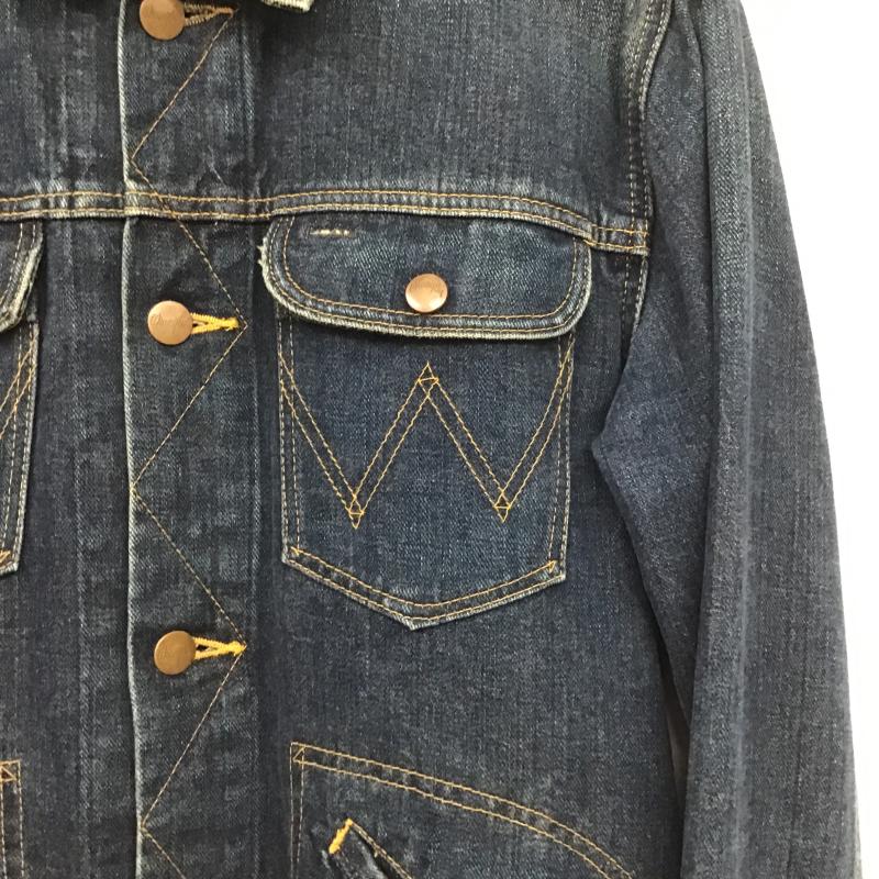 ラングラー Wrangler ジャケット、上着 ジャンパー、ブルゾン デニムジャケット Gジャン アウター カジュアルジャケット S 無地 インディゴ / インディゴ / Indigo メンズ USED 古着 中古 10160385
