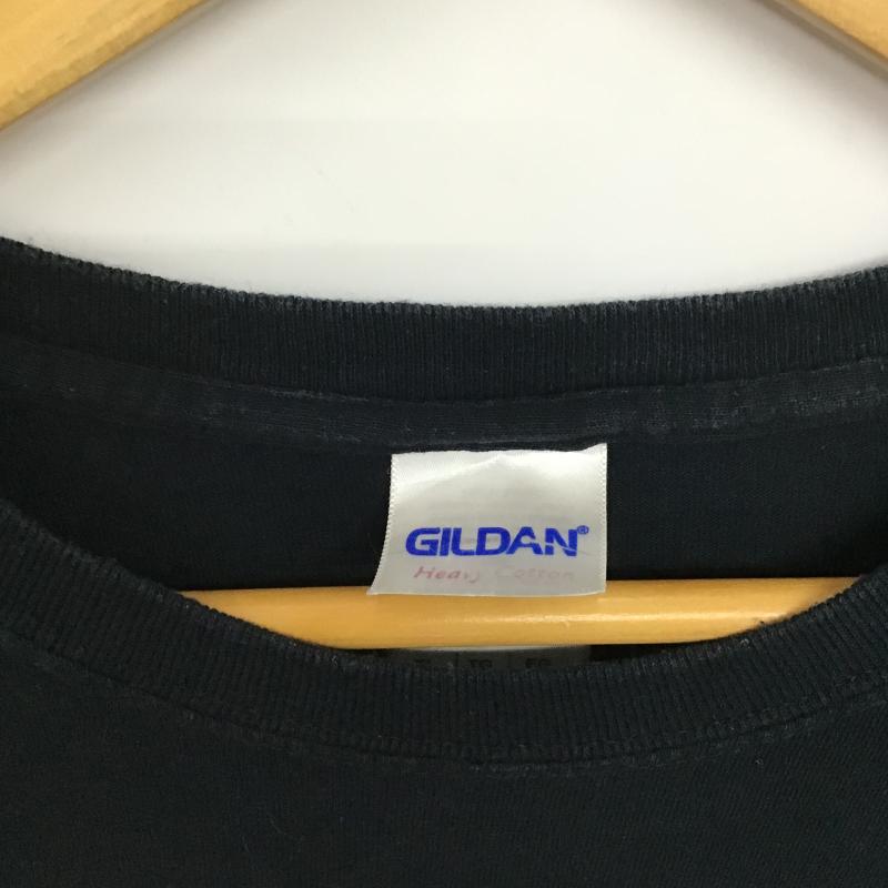 ギルダン GILDAN Tシャツ 半袖 半袖カットソー プリントTシャツ クルーネックカットソー XL プリント ダークグレー / ダークグレー / メンズ USED 古着 中古 10160386