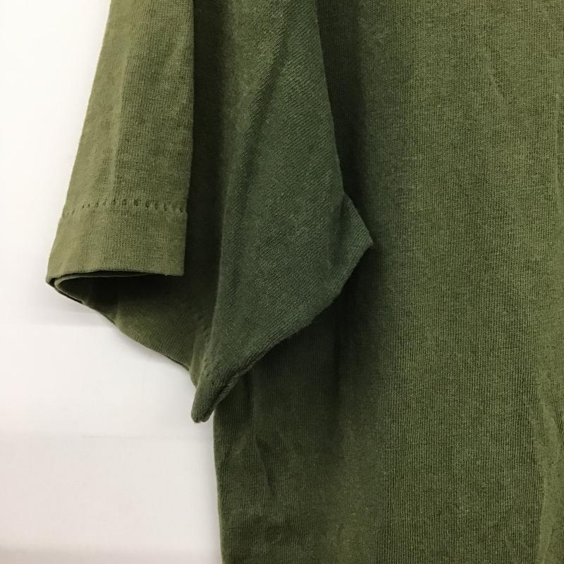 ステューシー STUSSY Tシャツ 半袖 半袖カットソー プリントTシャツ クルーネックカットソー M プリント カーキ / カーキ / khaki メンズ USED 古着 中古 10160389