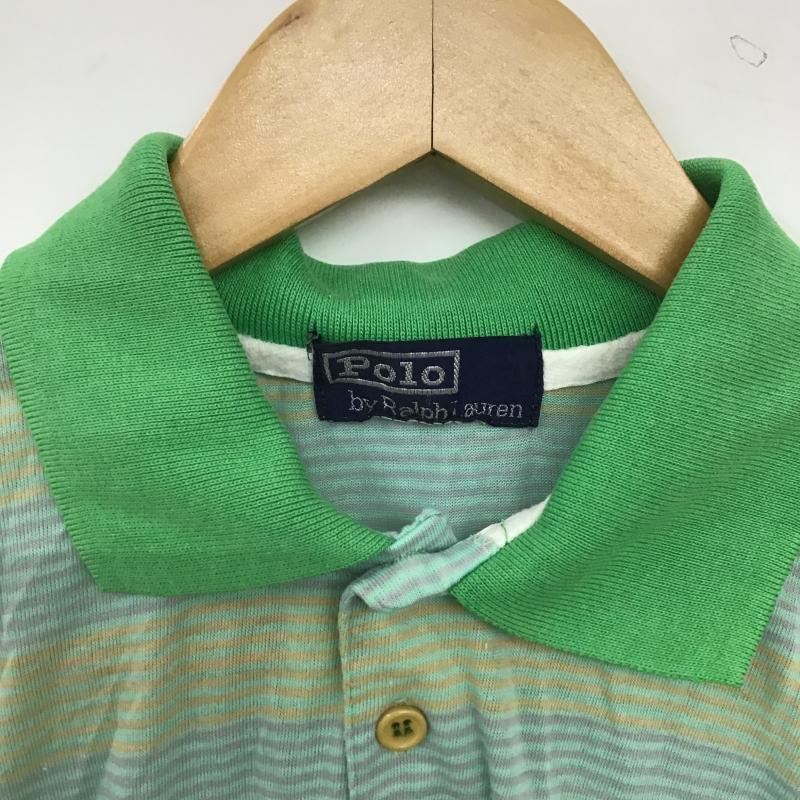 ポロバイラルフローレン Polo by RALPH LAUREN ポロシャツ 半袖 半袖ポロシャツ カラーシャツ 半袖カットソー ボーダー柄 マルチカラー / マルチカラー / multicolor メンズ USED 古着 中古 10160390
