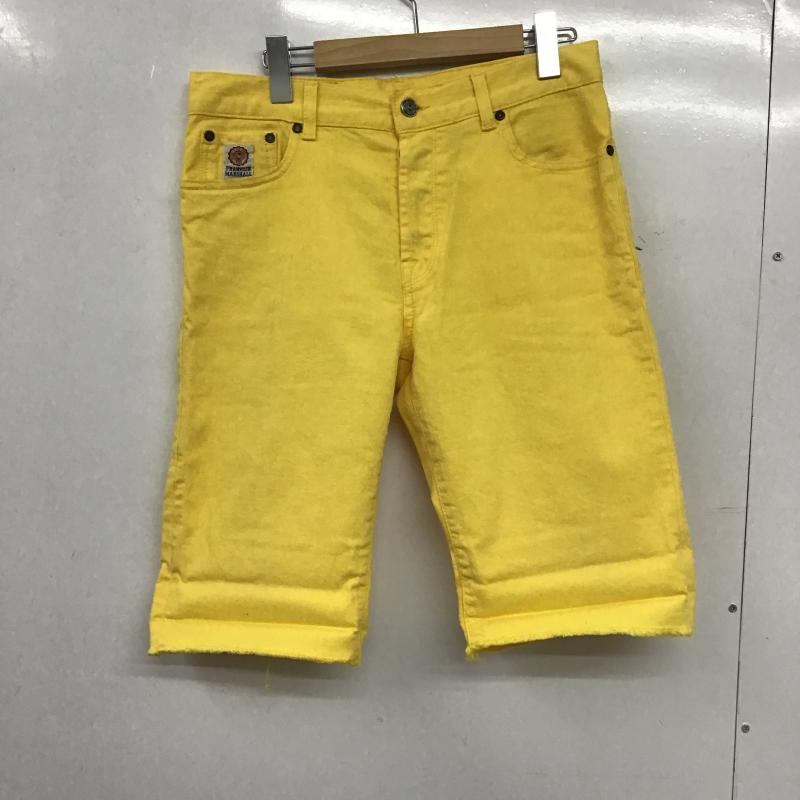 フランクリンマーシャル FRANKLIN&MARSHALL パンツ ショートパンツ ショートパンツ ハーフパンツ カジュアルパンツ 29インチ 無地 黄 / イエロー / yellow メンズ USED 古着 中古 10160392