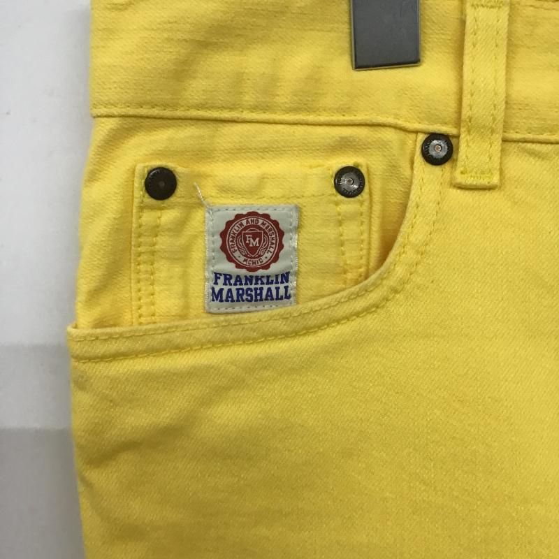 フランクリンマーシャル FRANKLIN&MARSHALL パンツ ショートパンツ ショートパンツ ハーフパンツ カジュアルパンツ 29インチ 無地 黄 / イエロー / yellow メンズ USED 古着 中古 10160392