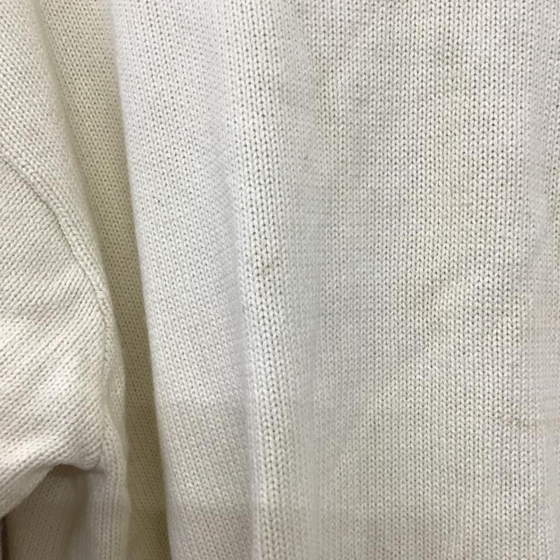 ポロバイラルフローレン Polo by RALPH LAUREN カーディガン 長袖 長袖カーディガン 前ボタン ニットカーディガン L ロゴ、文字 アイボリー / アイボリー / メンズ USED 古着 中古 10160396