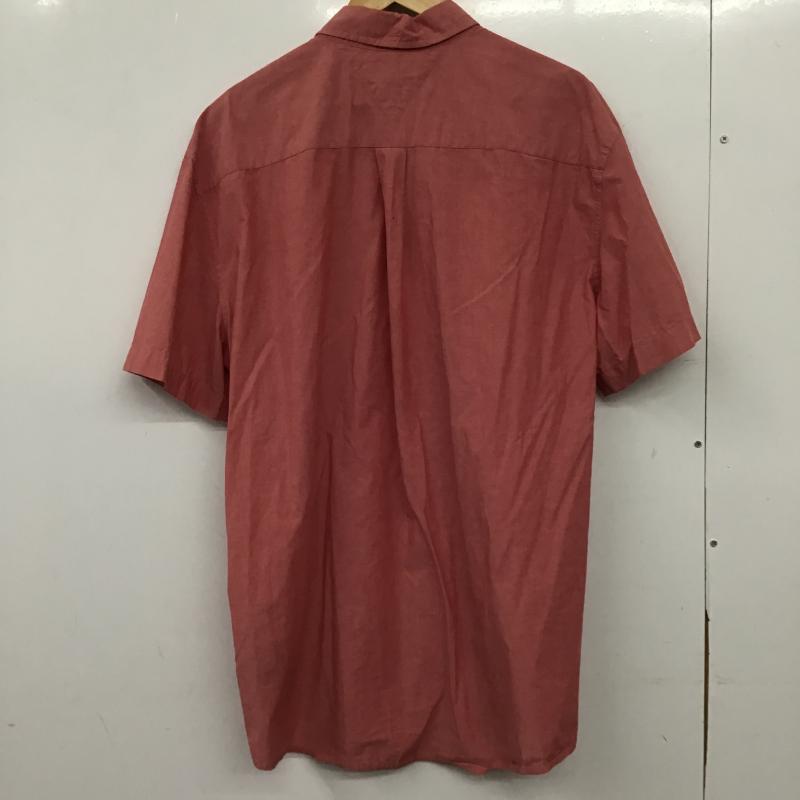 トミーヒルフィガー TOMMY HILFIGER シャツ、ブラウス 半袖 半袖シャツ 無地シャツ ポケットシャツ XL ロゴ、文字 赤 / レッド / red メンズ USED 古着 中古 10160398