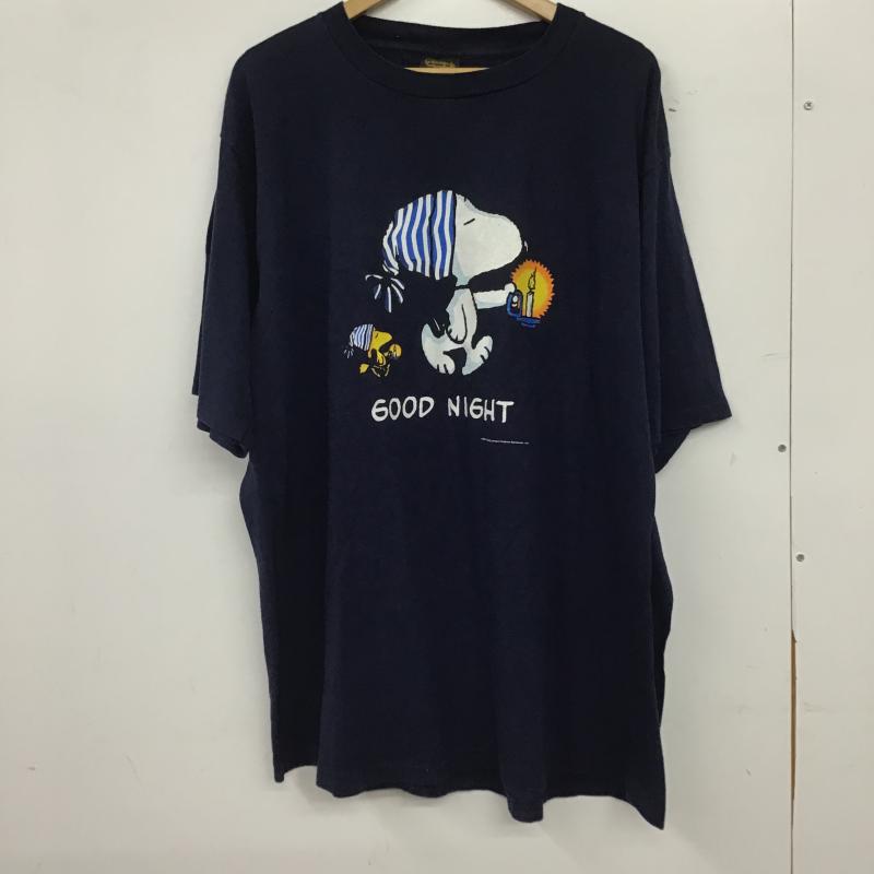 古着 USED Tシャツ 半袖 半袖カットソー プリントTシャツ クルーネックカットソー XXL プリント 紺 / ネイビー / navy メンズ USED 古着 中古 10160399