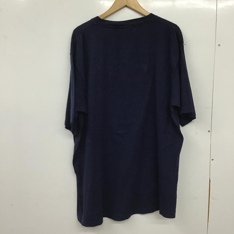 古着 USED Tシャツ 半袖 半袖カットソー プリントTシャツ クルーネックカットソー XXL プリント 紺 / ネイビー / navy メンズ USED 古着 中古 10160399