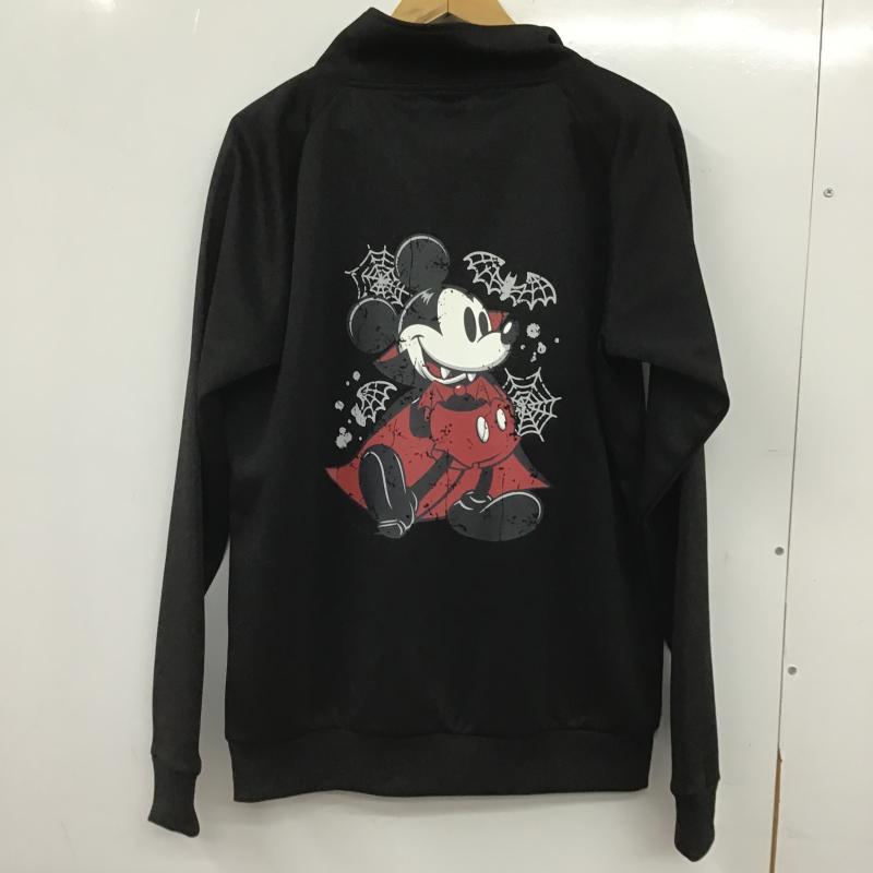 ディズニー Disney ジャケット、上着 ジャンパー、ブルゾン ジップアップジャケット アウター ジャージ L プリント 黒 / ブラック / black メンズ USED 古着 中古 10160401