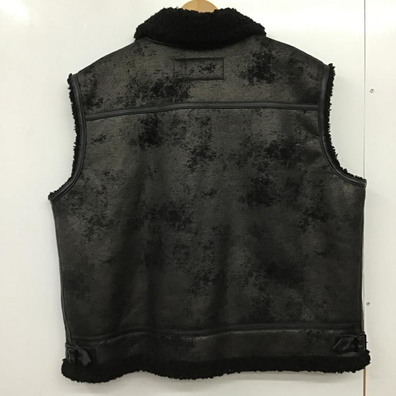 古着 USED ベスト ベスト ジップアップベスト ノースリーブカットソー アウター 7  黒 / ブラック / black メンズ USED 古着 中古 10160404