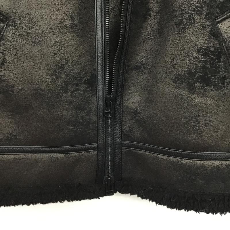 古着 USED ベスト ベスト ジップアップベスト ノースリーブカットソー アウター 7  黒 / ブラック / black メンズ USED 古着 中古 10160404