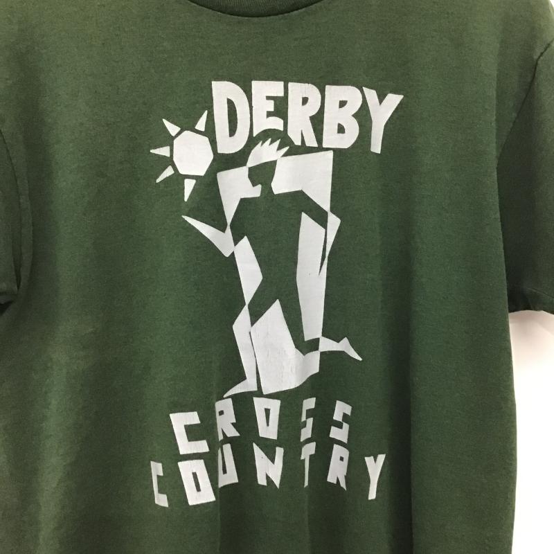 フルーツオブザルーム FRUIT OF THE LOOM Tシャツ 半袖 半袖カットソー プリントTシャツ クルーネックカットソー M ロゴ、文字 緑 / グリーン / green メンズ USED 古着 中古 10160406