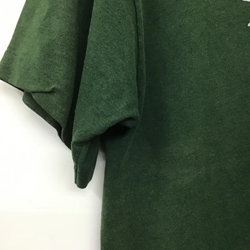 フルーツオブザルーム FRUIT OF THE LOOM Tシャツ 半袖 半袖カットソー プリントTシャツ クルーネックカットソー M ロゴ、文字 緑 / グリーン / green メンズ USED 古着 中古 10160406
