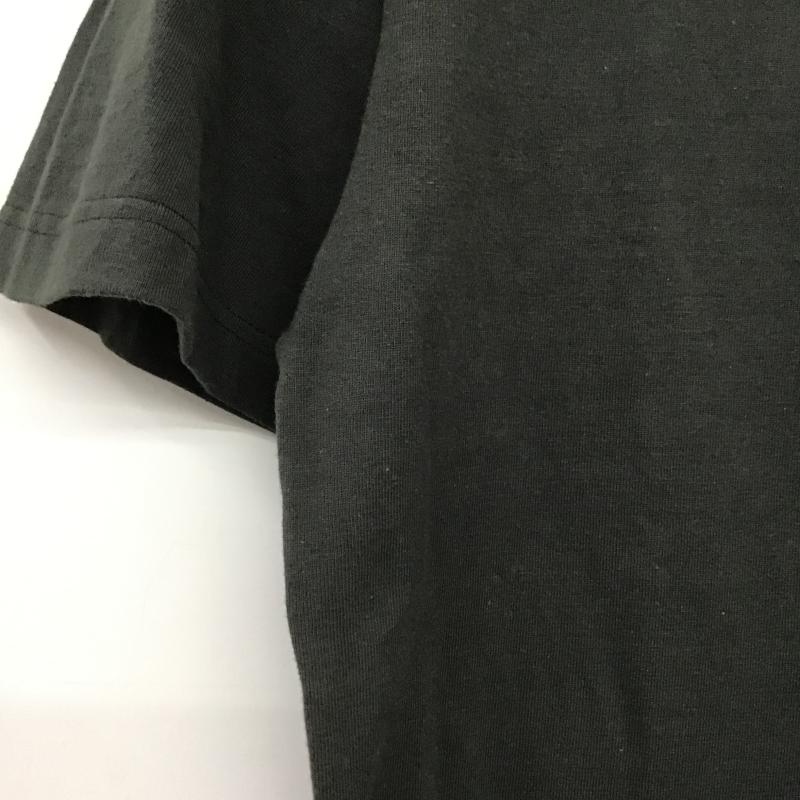 バーンズ BARNS Tシャツ 半袖 半袖カットソー プリントTシャツ クルーネックカットソー M ロゴ、文字 ダークグレー / ダークグレー / メンズ USED 古着 中古 10160407