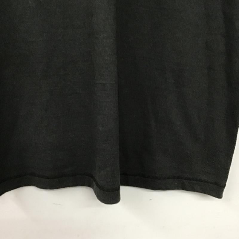 バーンズ BARNS Tシャツ 半袖 半袖カットソー プリントTシャツ クルーネックカットソー M ロゴ、文字 ダークグレー / ダークグレー / メンズ USED 古着 中古 10160407