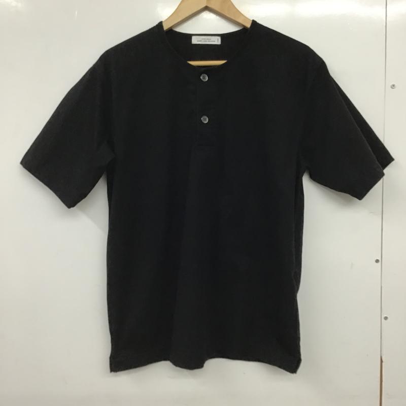 ユナイテッドアローズグリーンレーベルリラクシング UNITED ARROWS green label relaxing カットソー 半袖 半袖カットソー プリントTシャツ ヘンリーネックカットソー S 無地 黒 / ブラック / black メンズ USED 古着 中古 10160418