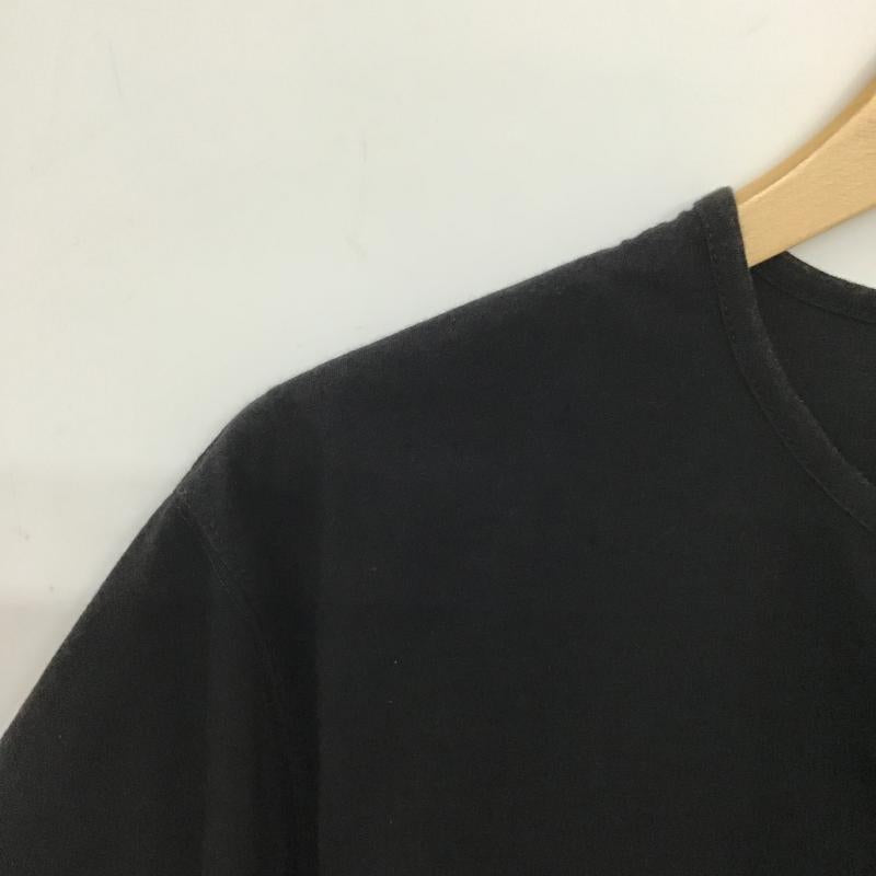 ユナイテッドアローズグリーンレーベルリラクシング UNITED ARROWS green label relaxing カットソー 半袖 半袖カットソー プリントTシャツ ヘンリーネックカットソー S 無地 黒 / ブラック / black メンズ USED 古着 中古 10160418