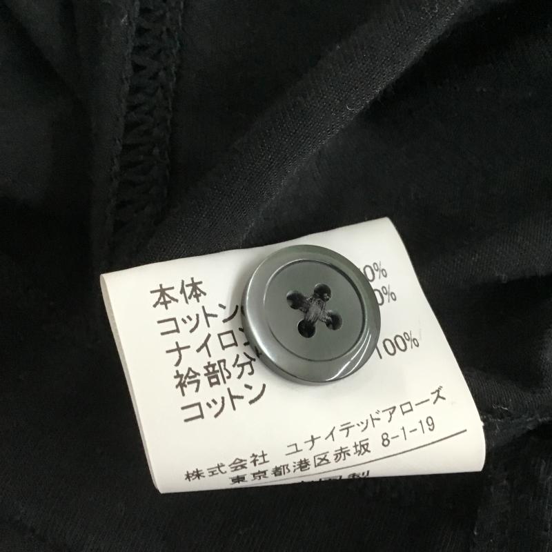 ユナイテッドアローズグリーンレーベルリラクシング UNITED ARROWS green label relaxing カットソー 半袖 半袖カットソー プリントTシャツ ヘンリーネックカットソー S 無地 黒 / ブラック / black メンズ USED 古着 中古 10160418